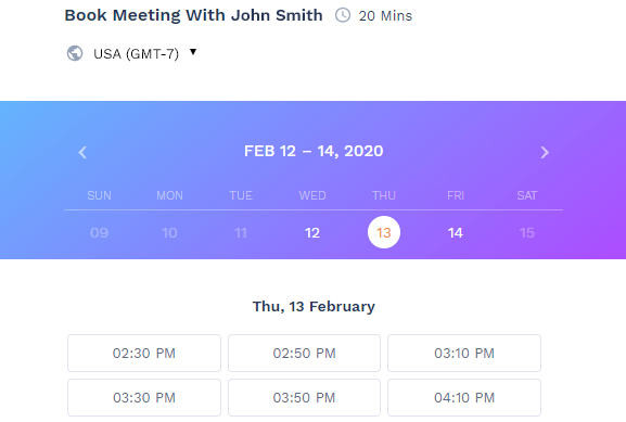 book meetings